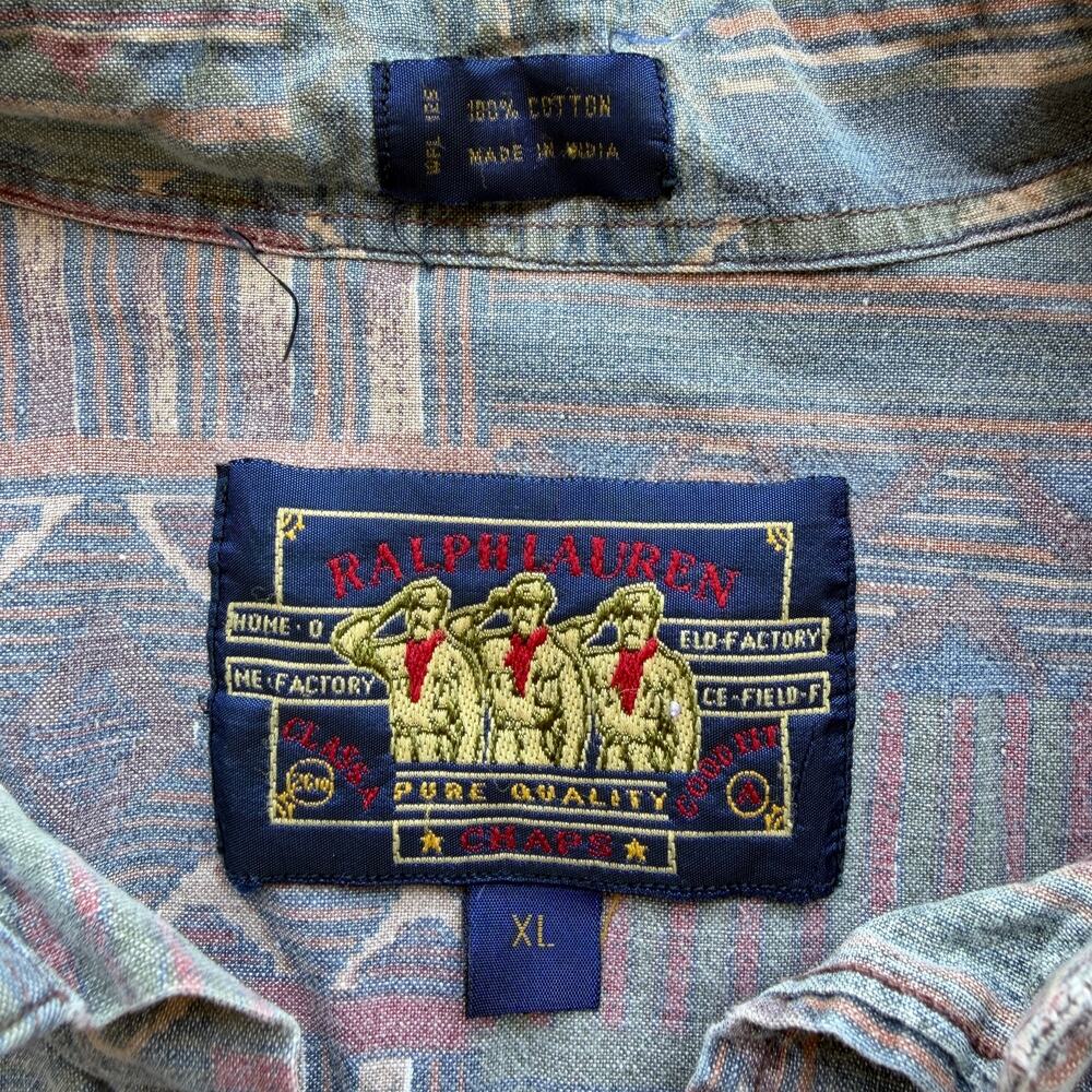 Ralph Lauren Chaps Multi-Stripe Button Down Shirt